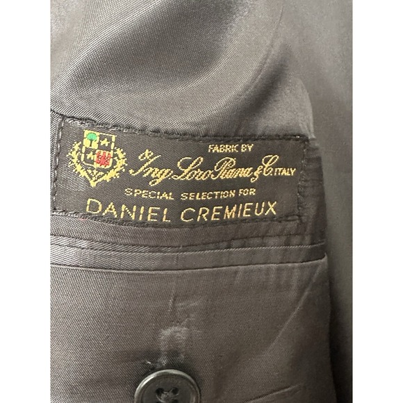 Cremieux Loro Piana Blazer Jacket Blue‎ 100% Wool Size 46L Men's Suit #HR-2 - Picture 12 of 12